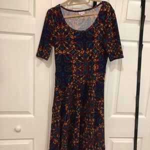 luluroe nicole fit & flare dress